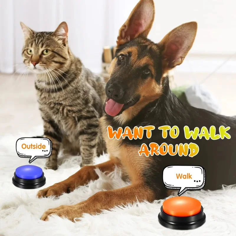 Recordable Pet Communication Buttons – 30s Voice Training Tool