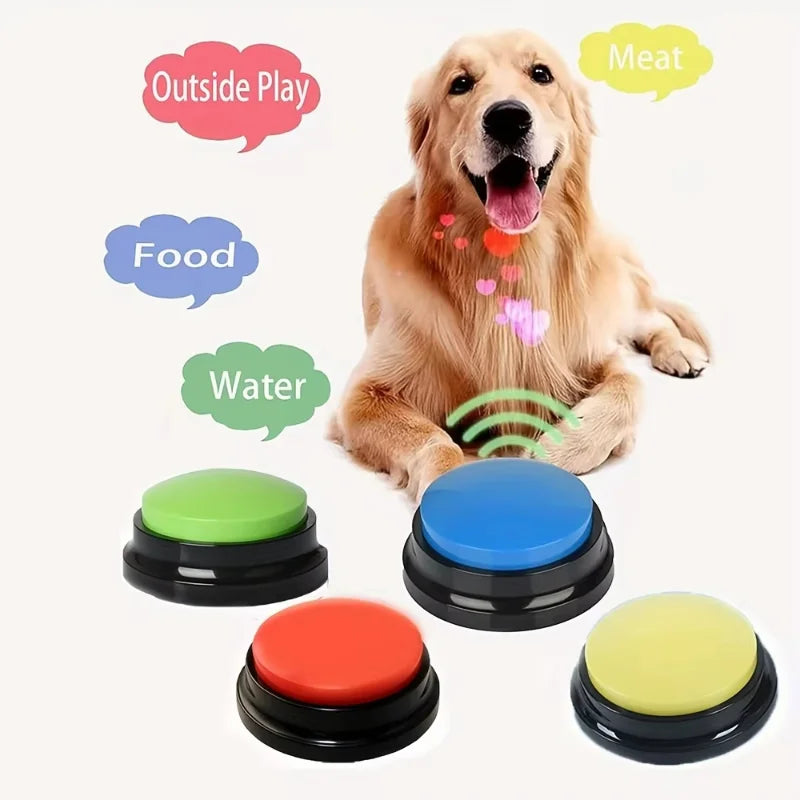 Recordable Pet Communication Buttons – 30s Voice Training Tool