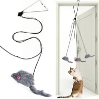 Self-Play Mouse Toy for Cats (Hangs on Door)