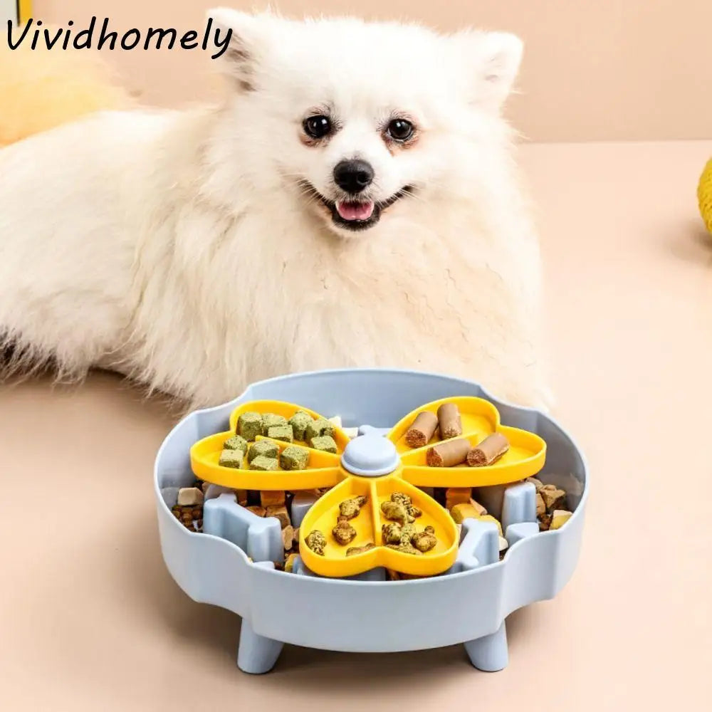 Durable Anti-Choking Pet Bowl – Rotating Design
